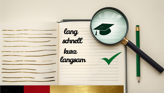 Useful German adjectives and their opposites