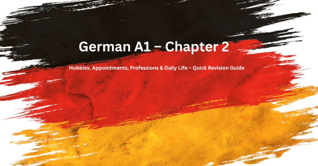 German A1 – Chapter 2