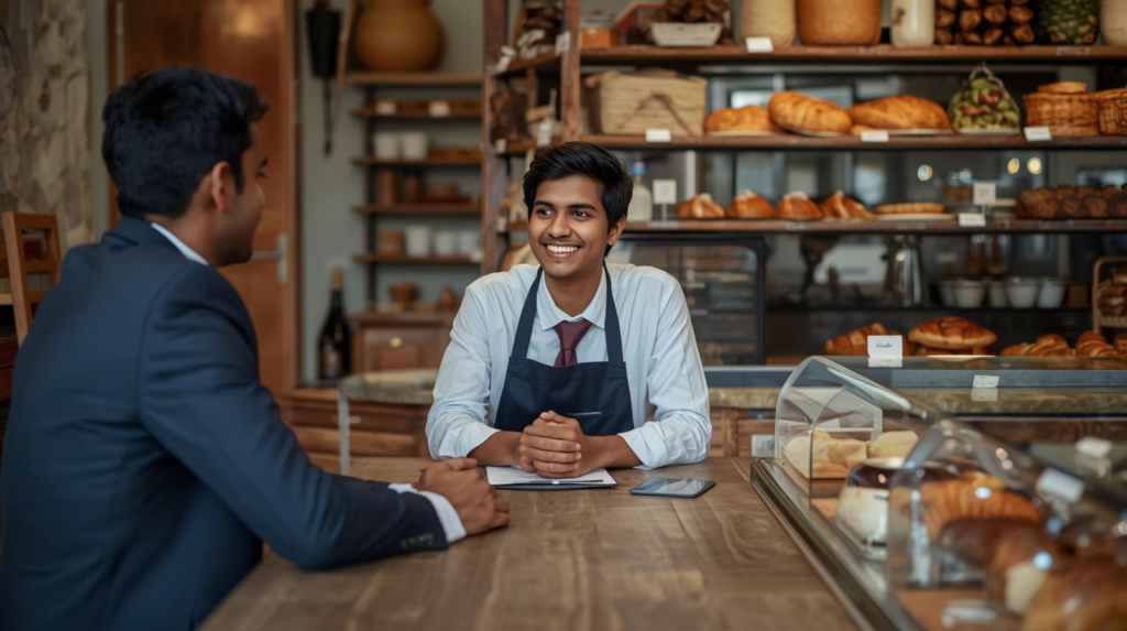 Vorstellungsgespräch für eine Ausbildung in der Gastronomie