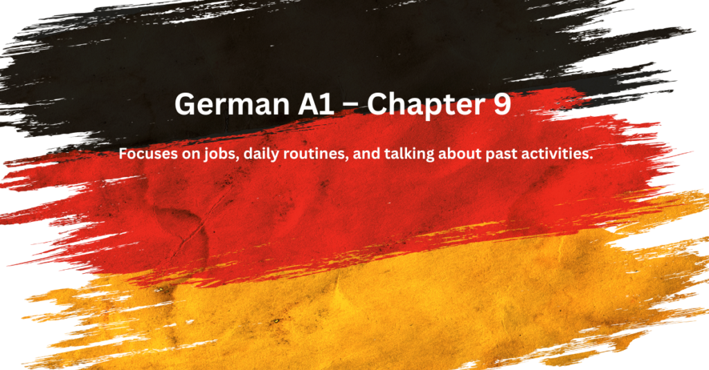 German A1 – Chapter 9